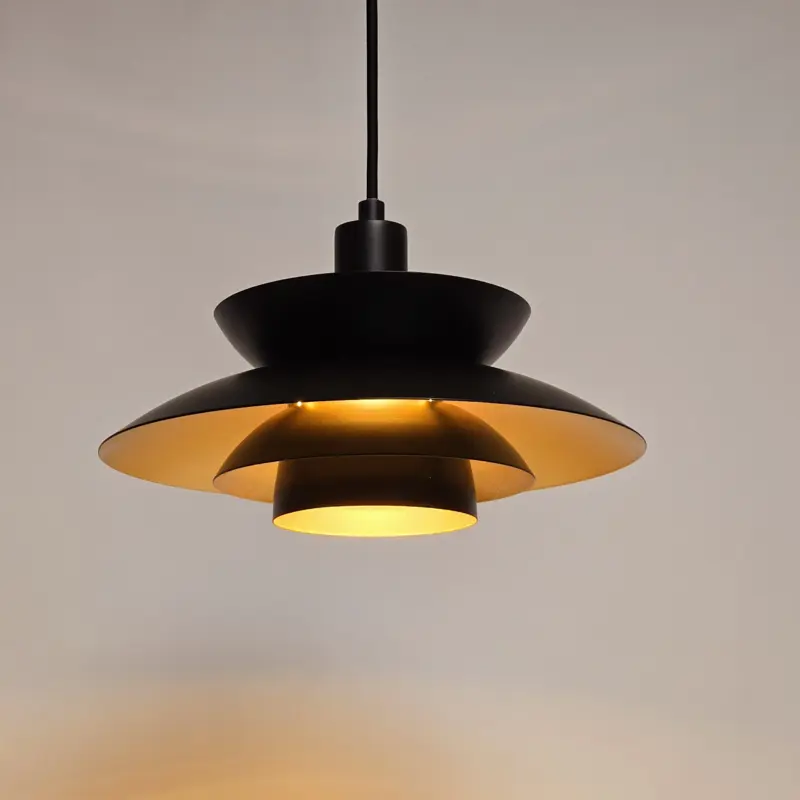 Foto 1 Hanglamp Muschio zwart goud 30cm H 3830 zg