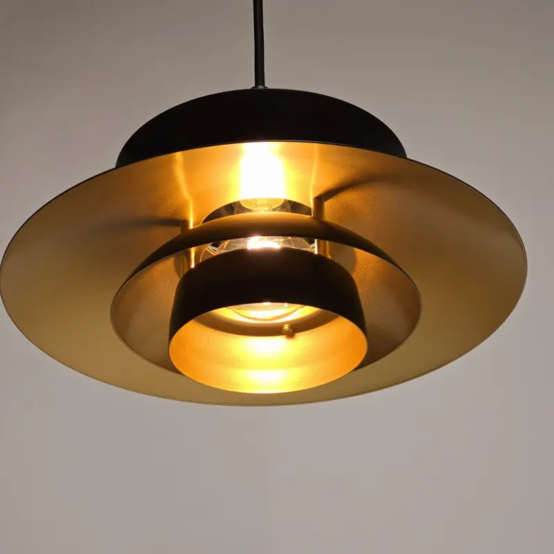 Foto 2 Hanglamp Muschio zwart goud 30cm H 3830 zg