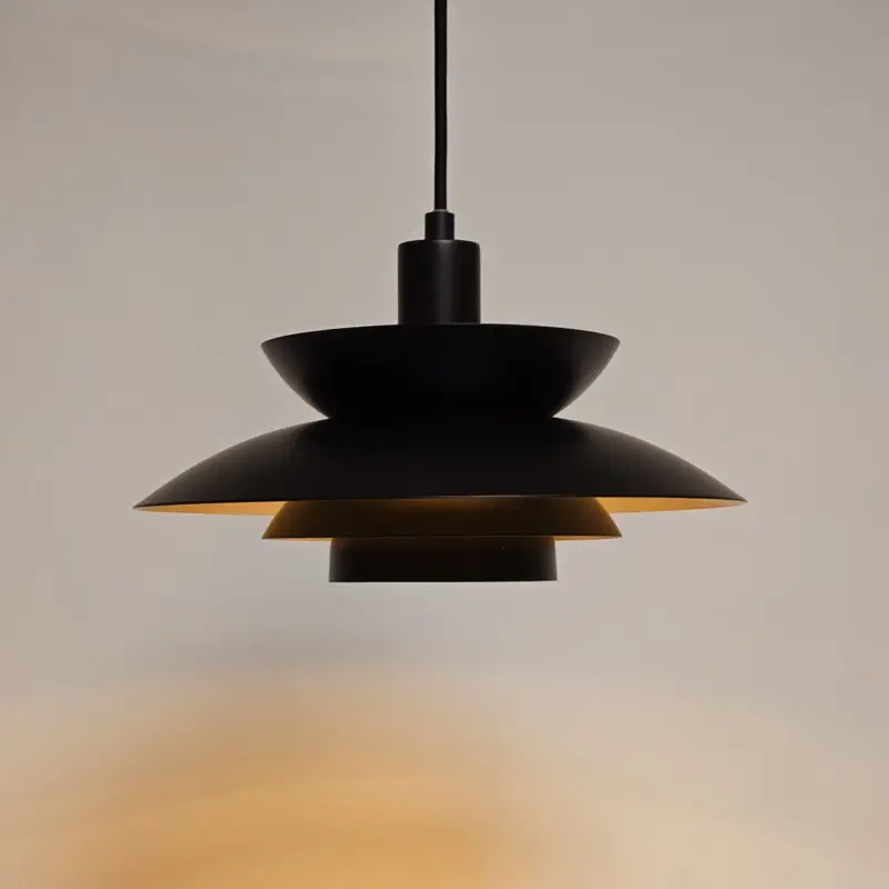 Foto 4 Hanglamp Muschio zwart goud 30cm H 3830 zg