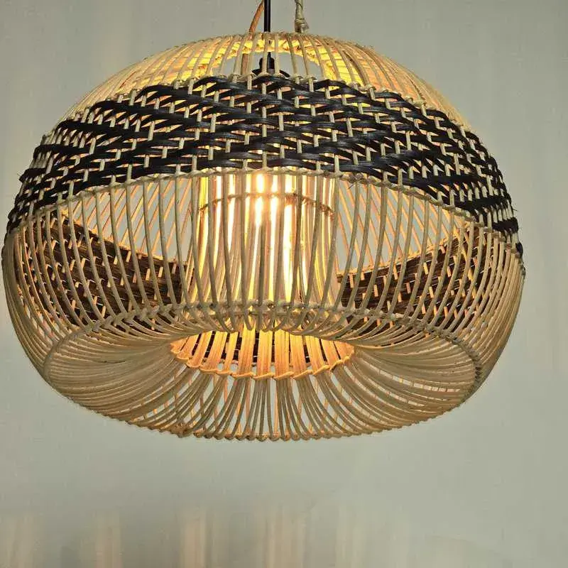 Foto 3 Hanglamp riet Appel 40cm