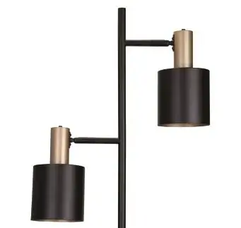 Foto 7 Vloerlamp Trofeo 2 lichts zwart goud S 5002 BG