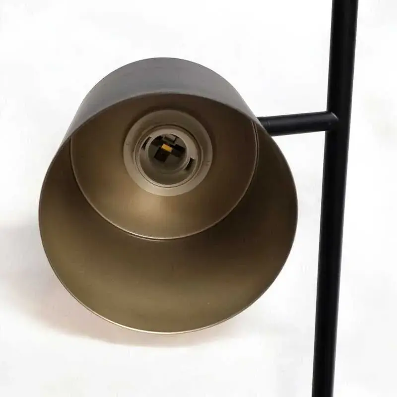 Foto 10 Vloerlamp Trofeo 2 lichts zwart goud S 5002 BG