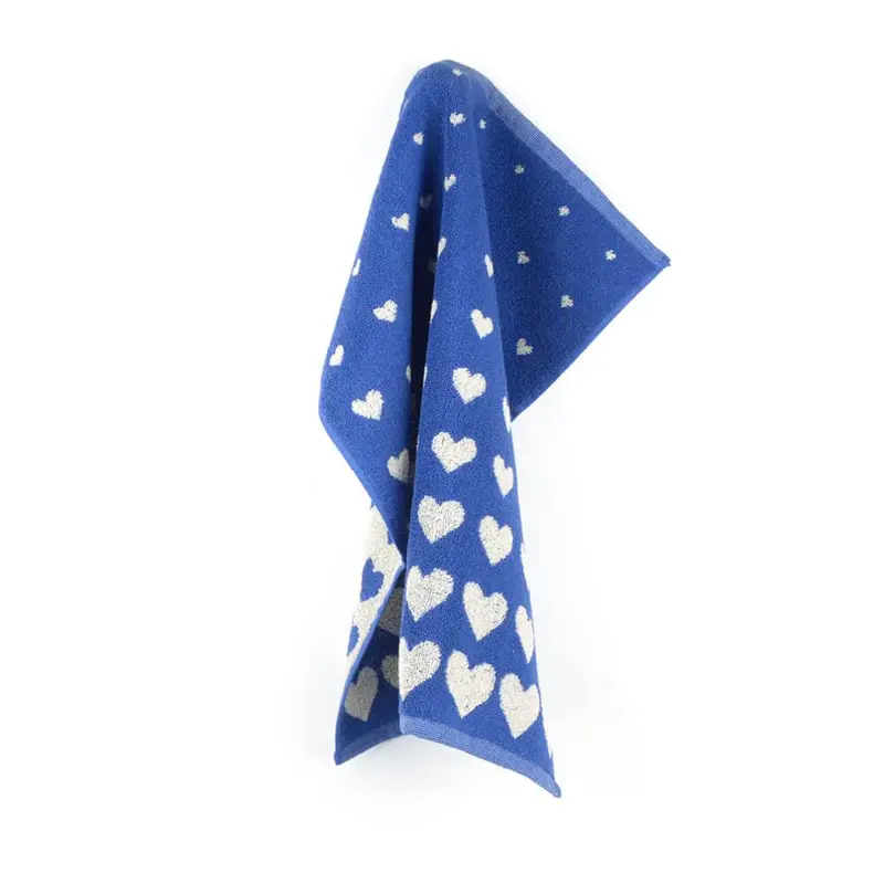 Foto 1 Handdoek Hearts Royal Blue