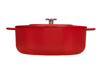 Foto van Braadpan 28 cm Rood