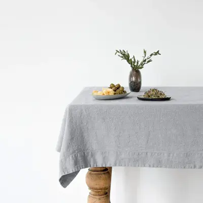 Foto van Tafelkleed 140x380 Light Grey