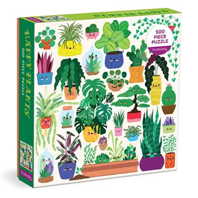 Foto van Puzzle happy plants pc 500
