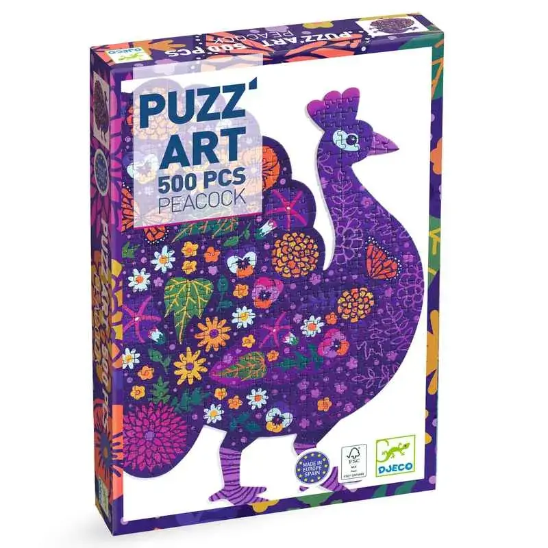 Foto 1 Djeco puzz’ art – Pauw 500 pcs
