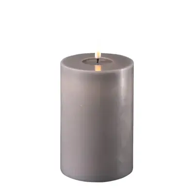 Foto van LED Candle Grey 10x15 cm
