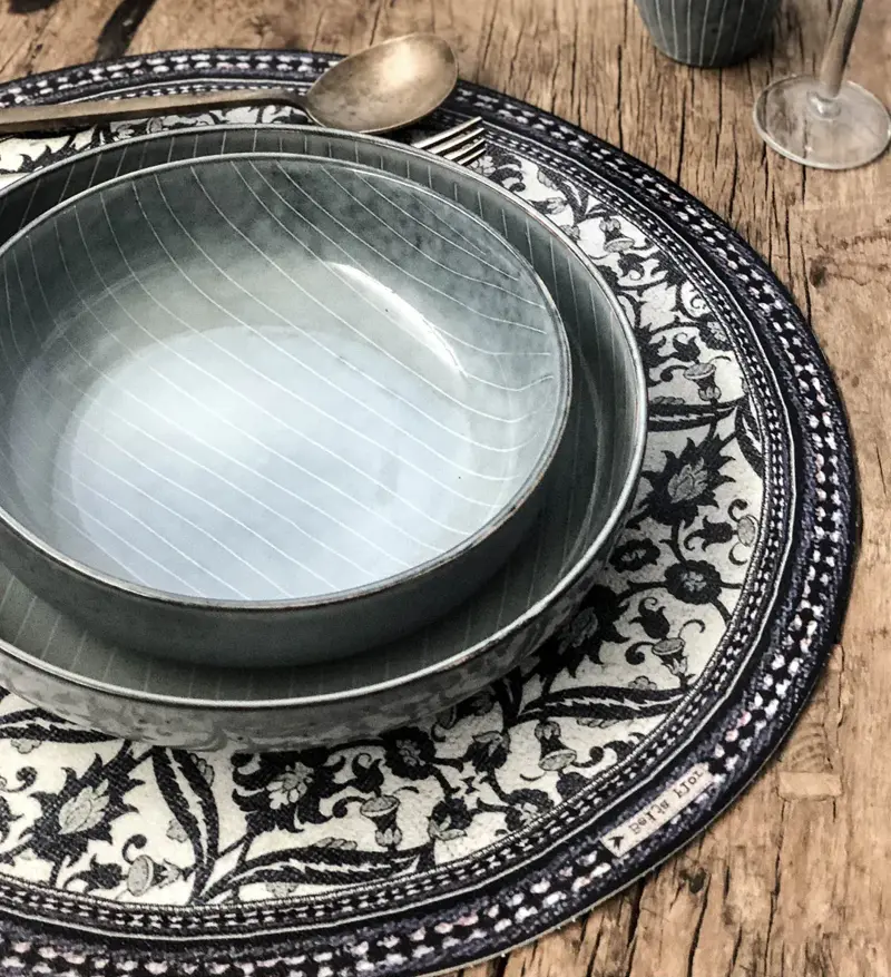 Foto 3 Placemat rond Bohemian Winter