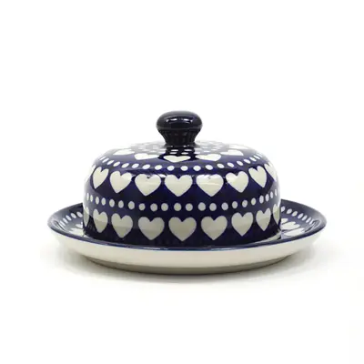 Foto van Butter Dish 15 cm Blue Valenti