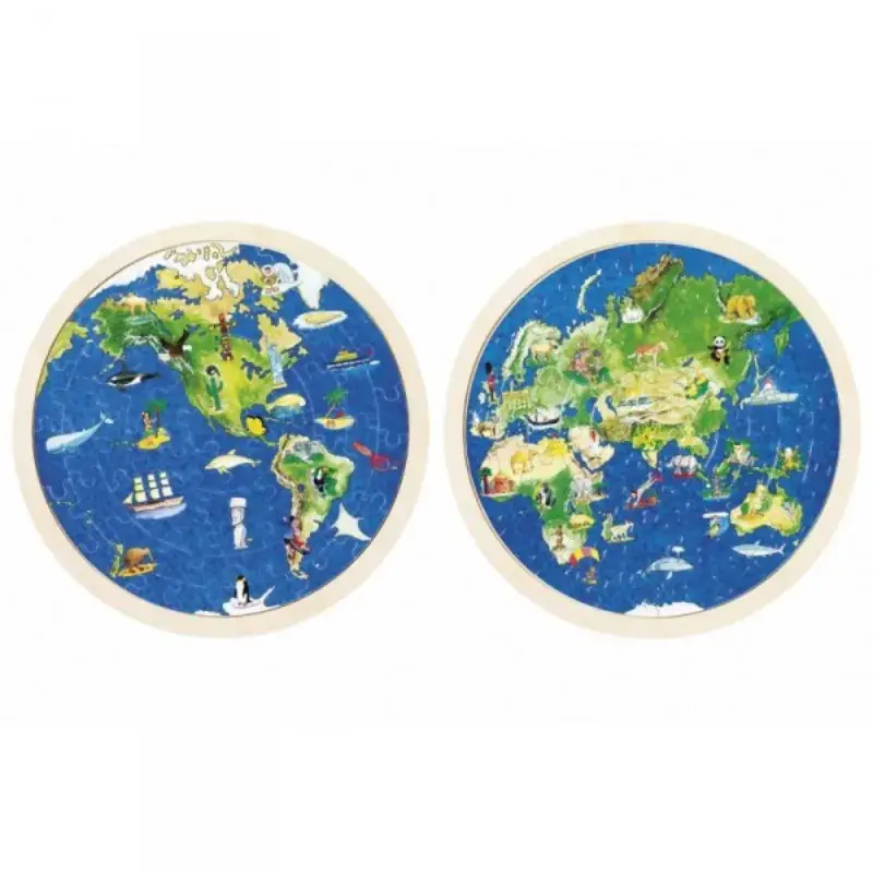 Foto 1 Wereldpuzzel rond