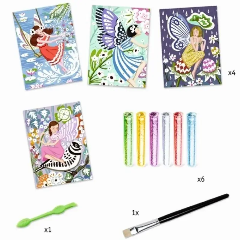 Foto 2 Djeco kleuren met glitter fee