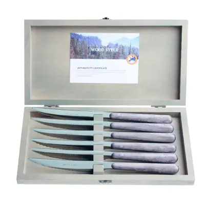 Foto van Set van 6 steakmessen Rosewood