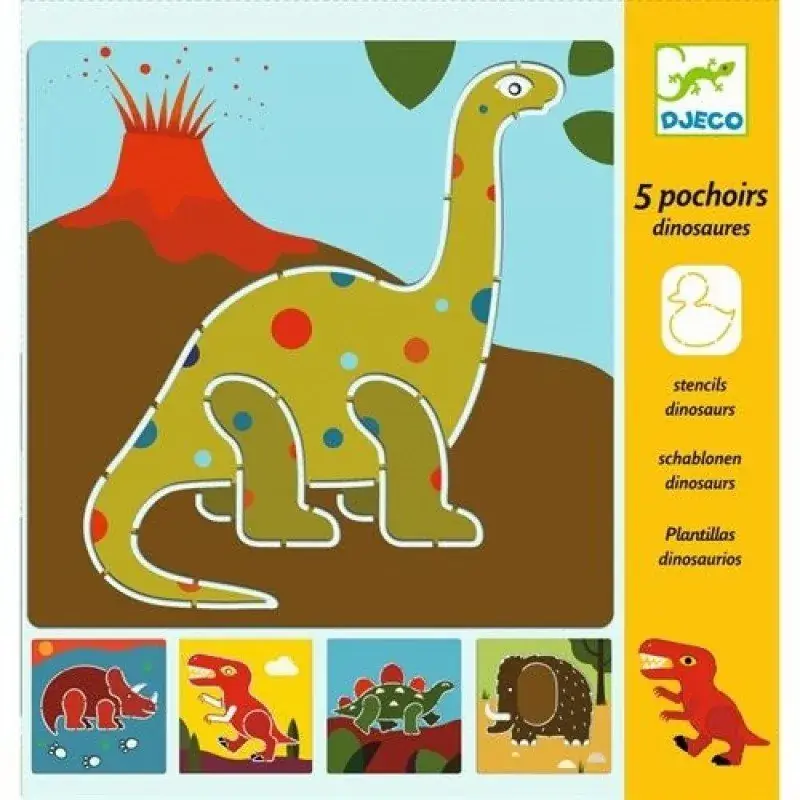 Foto 1 Djeco sjablonen dinosaurus
