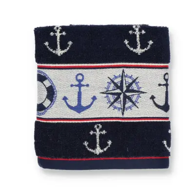 Foto van Handdoek Marine Donkerblauw