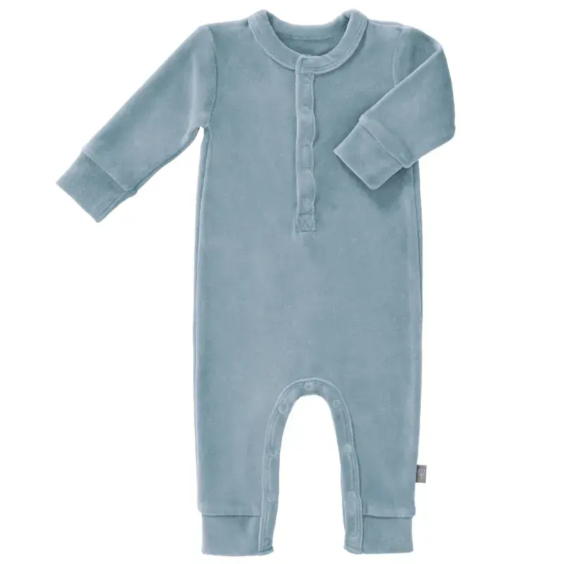 Foto 1 Boxpakje velours blue fog 0-3M