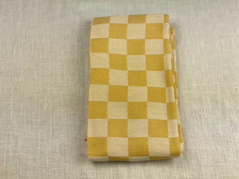 Foto 3 Theedoek blok Ochre