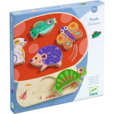 Foto van Djeco houten puzzel anianco
