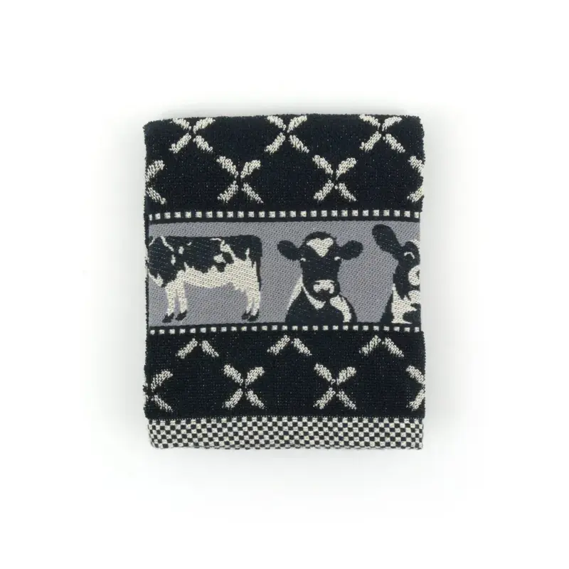Foto 1 Handdoek Koe Zwart