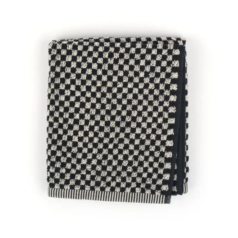 Foto 1 Handdoek kleine blok Zwart