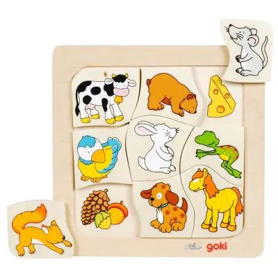 Foto van Houten puzzel  9 stukjes 2+