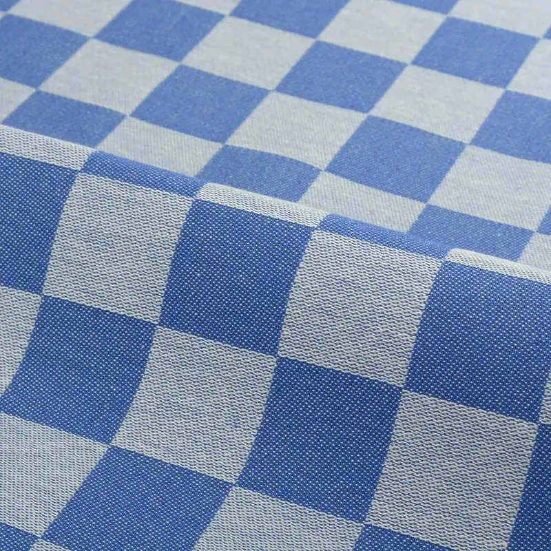 Foto 2 Theedoek grote blok Blauw