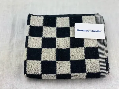 Foto van Handdoek grote blok Zwart