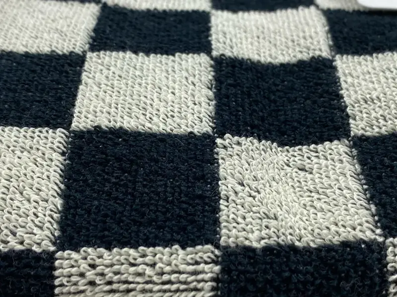 Foto 2 Handdoek grote blok Zwart