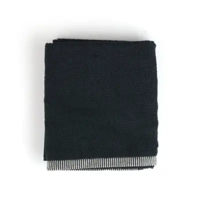 Foto van Handdoek Effen Black