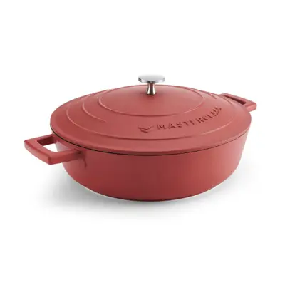 Foto van Lage braadpan Rood 28cm/4L