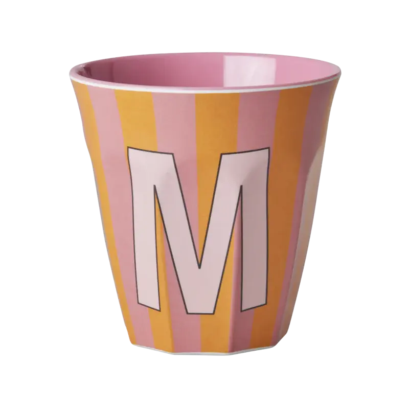Foto 1 Melamine alfabet stripe Pink M