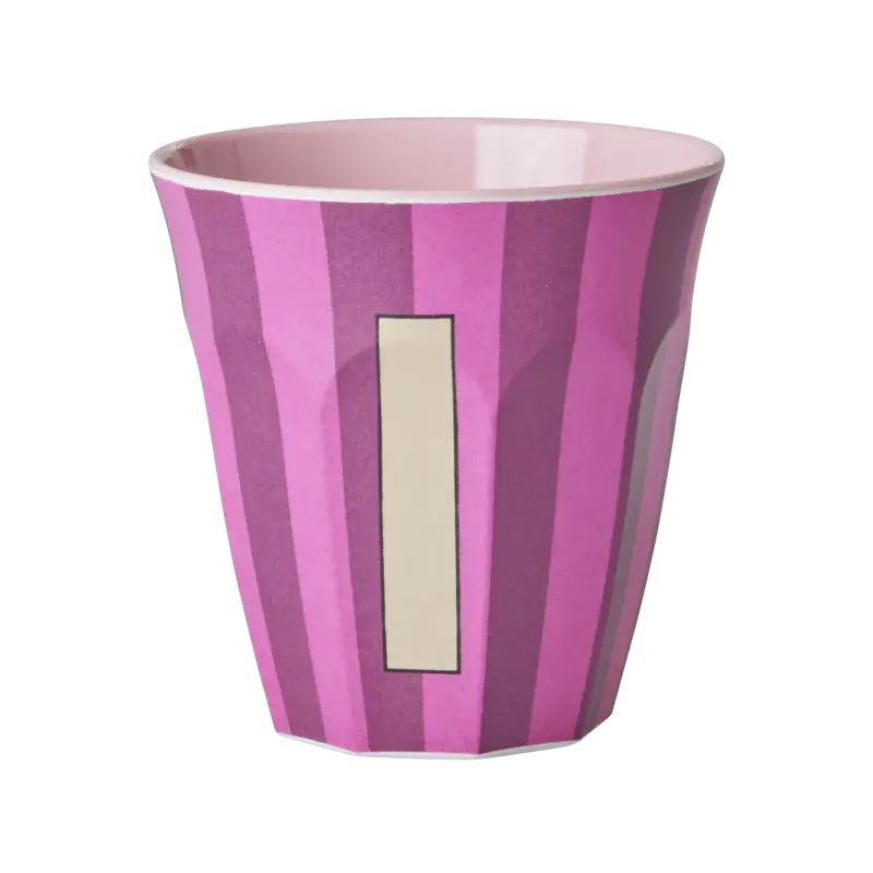 Foto 1 Melamine alfabet stripe Pink I