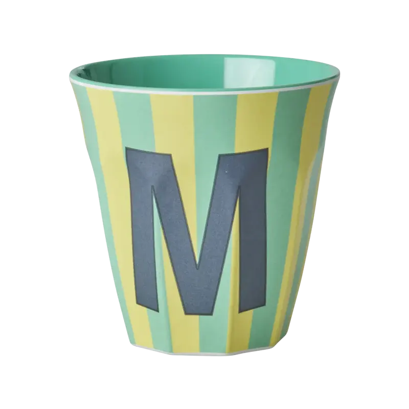 Foto 1 Melamine alfabet stripe Blue M