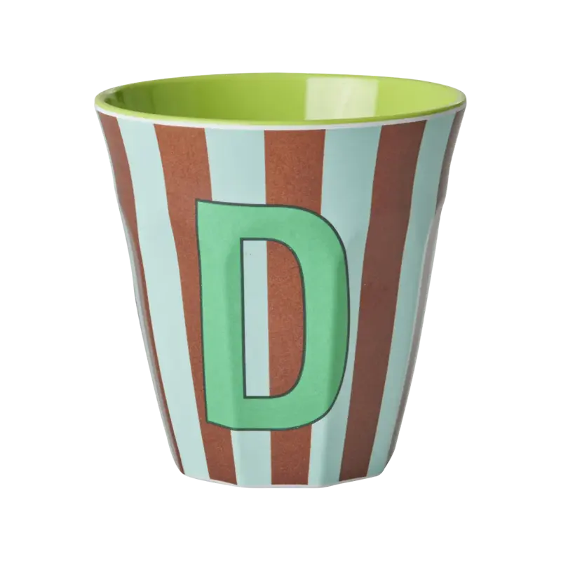 Foto 1 Melamine alfabet stripe Blue D