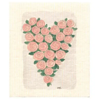 Foto van Vaatdoekje Rose Heart