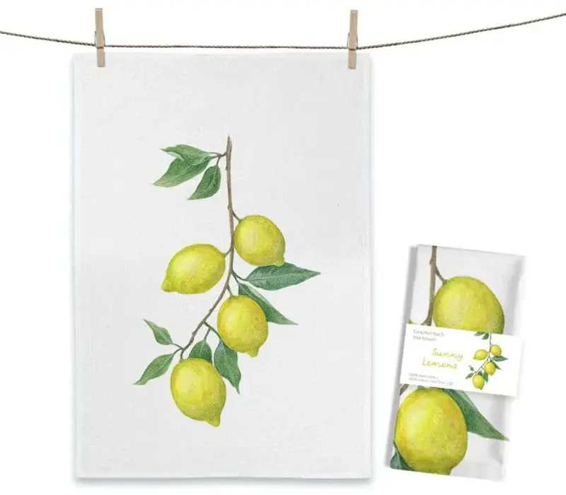 Foto 1 Theedoek Sunny Lemons