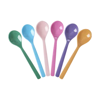 Foto van Melamine teaspoon 6st Multi