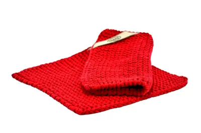 Foto van Pannenlappen set Deep Red