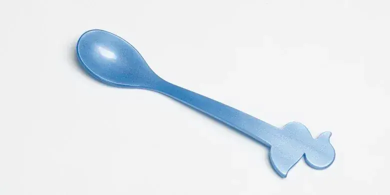 Foto 1 Figuurlepel Eend Blauw