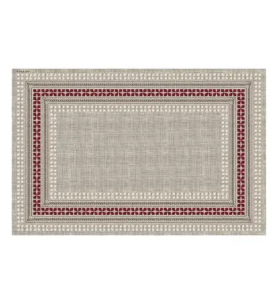 Foto van Placemat Cross Stitch Bordeaux