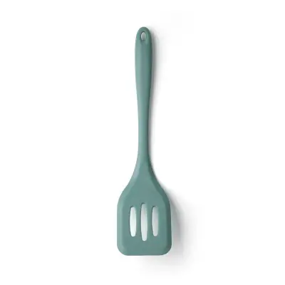 Foto van Silicone Slotted Turner Aqua