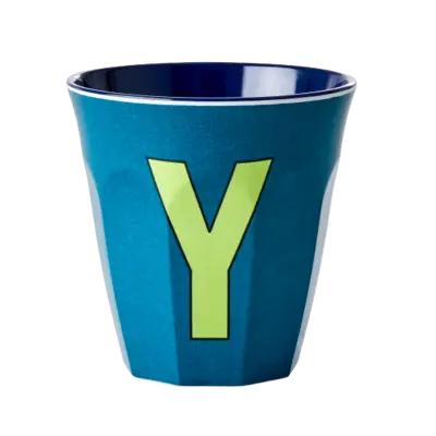 Foto van Melamine alfabet beker Blue Y