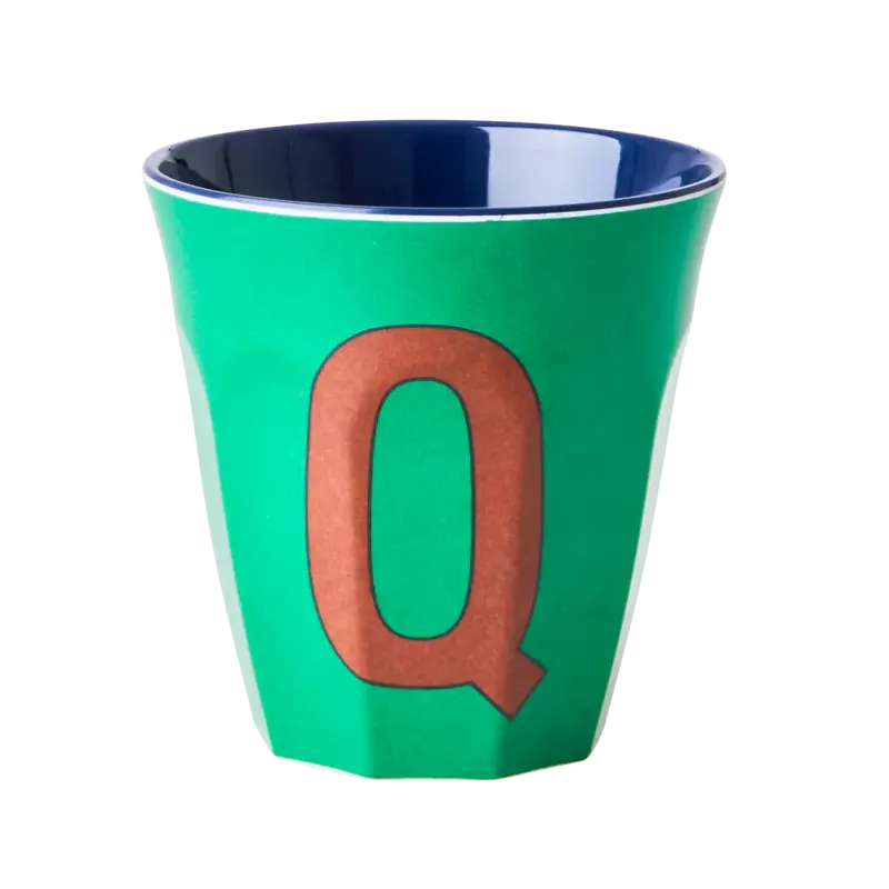 Foto 1 Melamine alfabet beker Blue Q