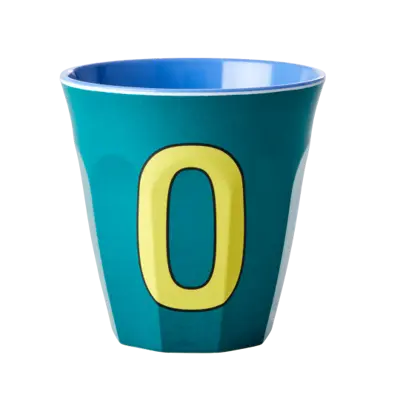 Foto van Melamine alfabet beker Blue O