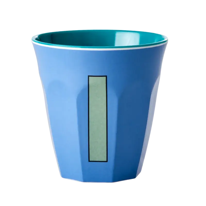 Foto 1 Melamine alfabet beker Blue I