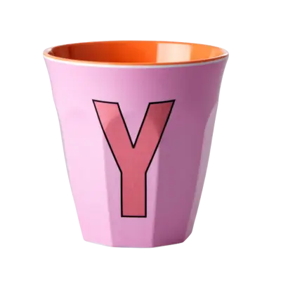 Foto van Melamine alfabet beker Pink Y