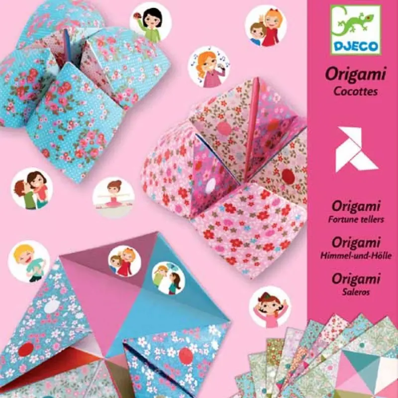 Foto 1 Djeco origami zoutvaatjes roze