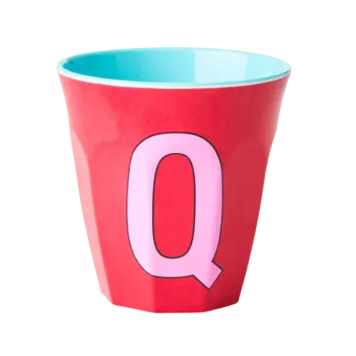Foto van Melamine alfabet beker Pink Q