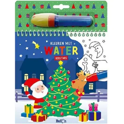 Foto van kerstmis kleuren met water