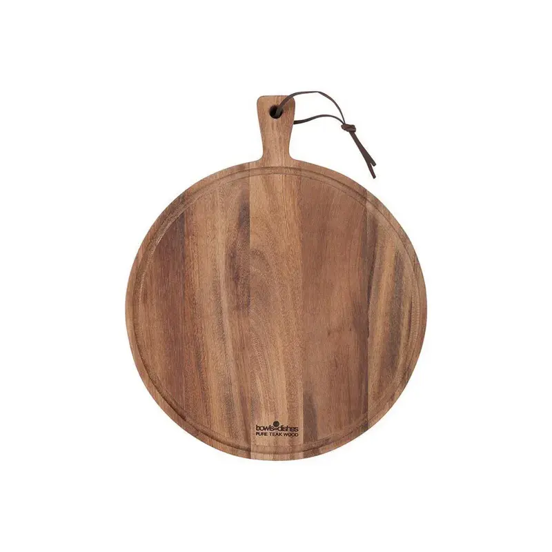 Foto 1 Serveerplank Teak rond 35cm